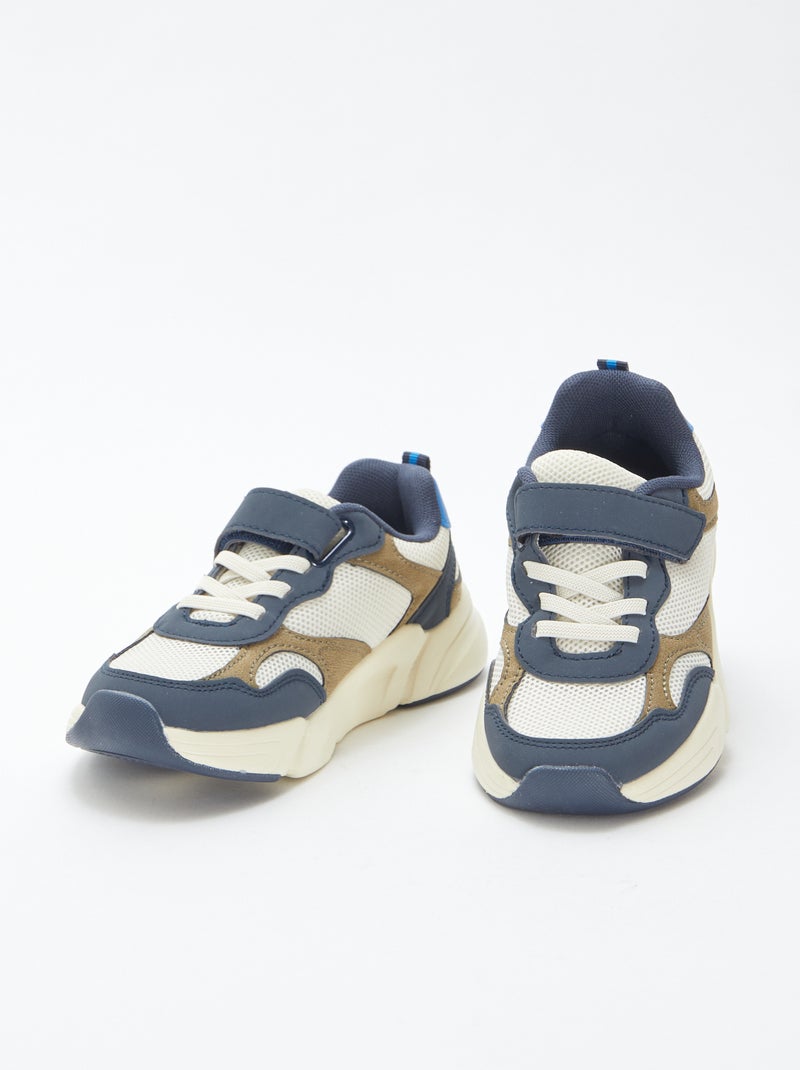 Baskets running en mesh Bleu - Kiabi