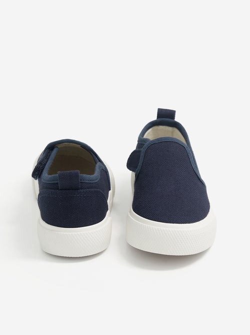 Baskets slip-on avec scratchs à motif - Kiabi Baskets slip-on avec scratchs à motif - Kiabi