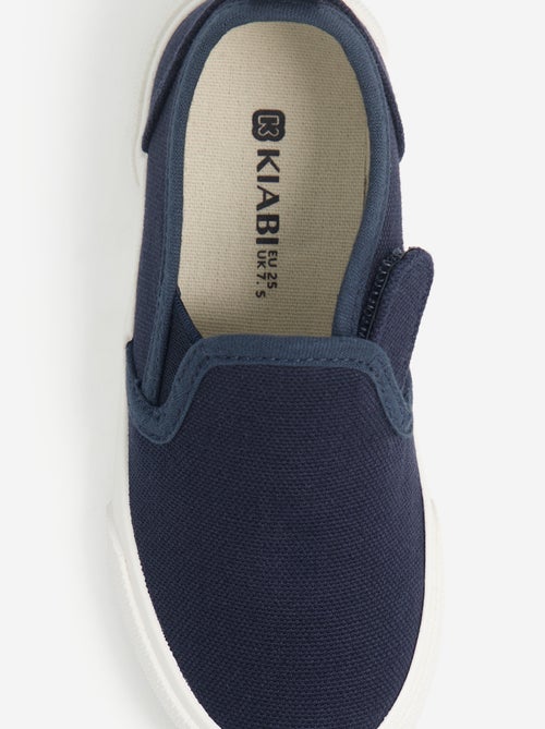 Baskets slip-on avec scratchs à motif - Kiabi Baskets slip-on avec scratchs à motif - Kiabi