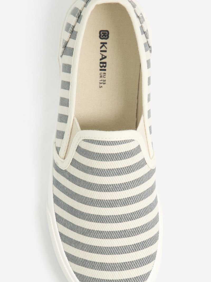 Baskets slip-on Bleu - Kiabi