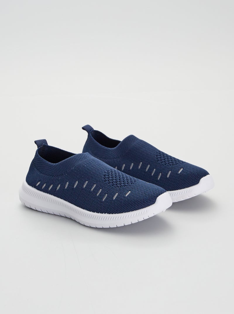 Baskets slip-on bleu navy - Kiabi