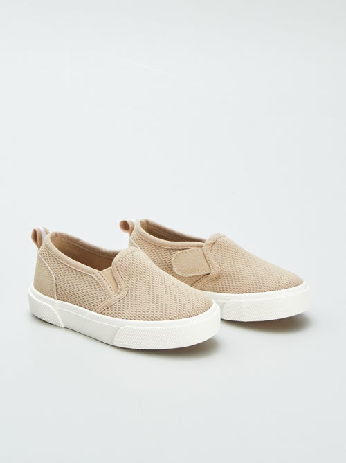 Baskets slip-on en tissu - Kiabi