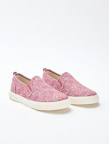 Baskets slip-on imprimé léopard