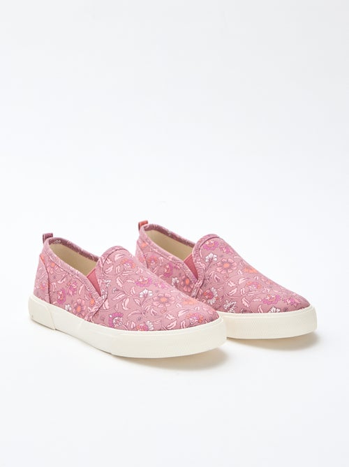 Baskets slip-on imprimé uni - Kiabi
