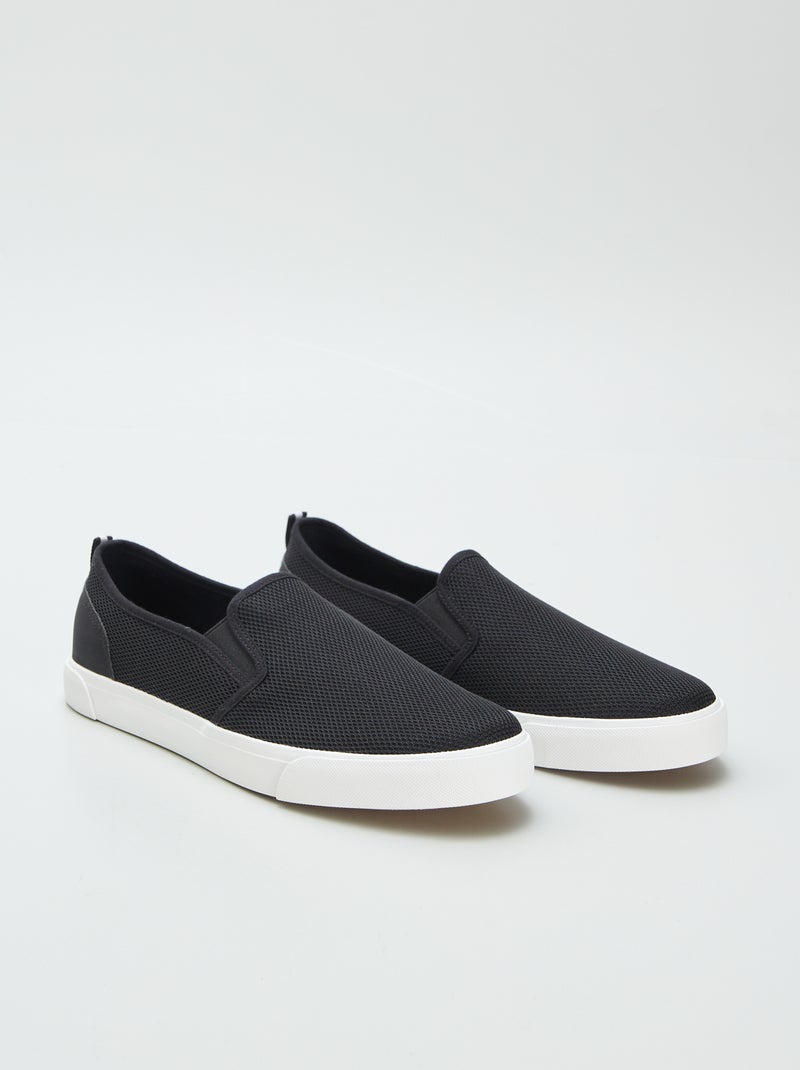 Baskets slip-on Noir - Kiabi