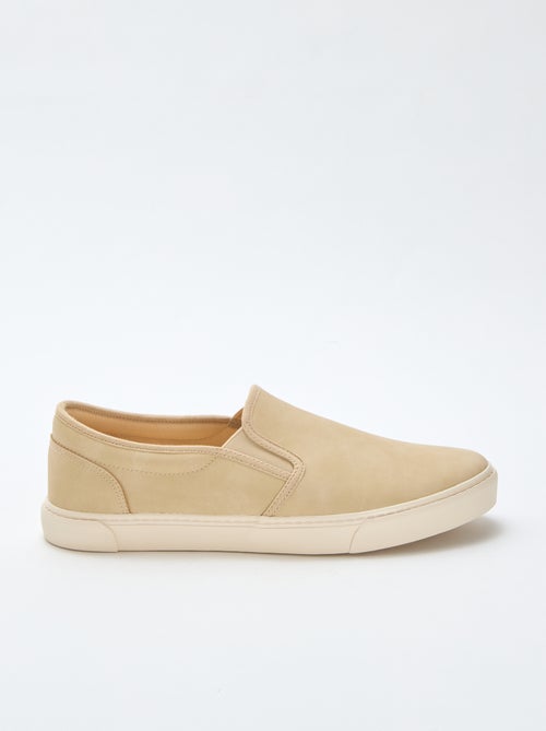 Baskets slip-on type suédine - Kiabi