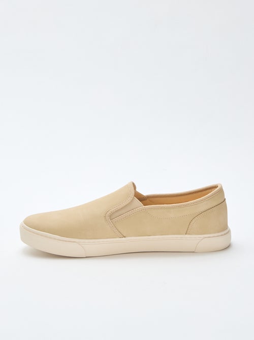 Baskets slip-on type suédine - Kiabi