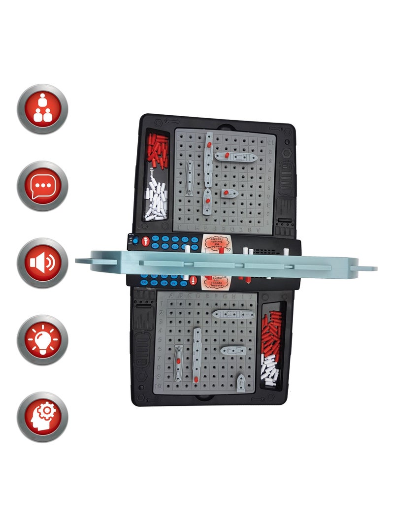 Bataille navale électronique parlante lumineuse (fr/de/it/nl) Gris - Kiabi