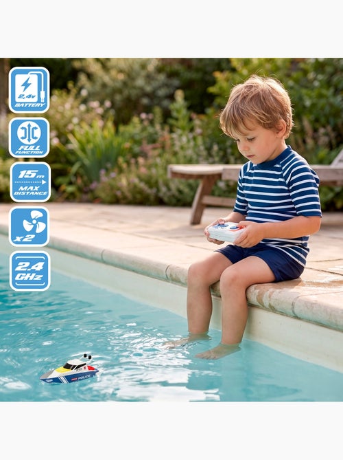Bateau de patrouille radiocommandé +4 ans speed&go - Kiabi
