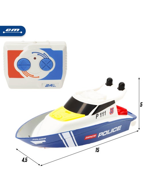 Bateau de patrouille radiocommandé +4 ans speed&go - Kiabi