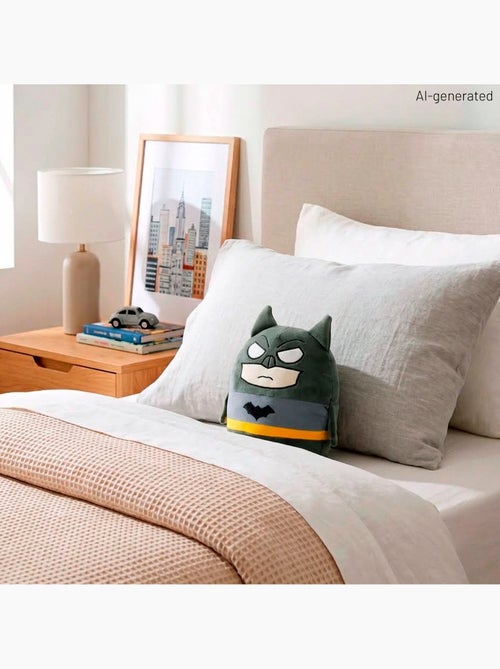 Batman pluche kussen 22 cm +3 jaar - Kiabi