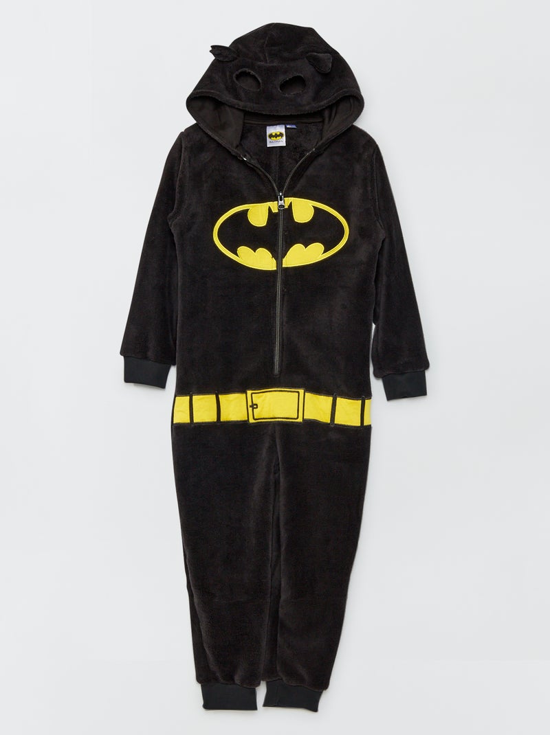 Batman-pyjamapak van fleecestof zwart - Kiabi