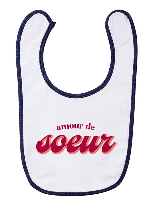 Bavoir AMOUR DE SOEUR - Kiabi Bavoir AMOUR DE SOEUR - Kiabi