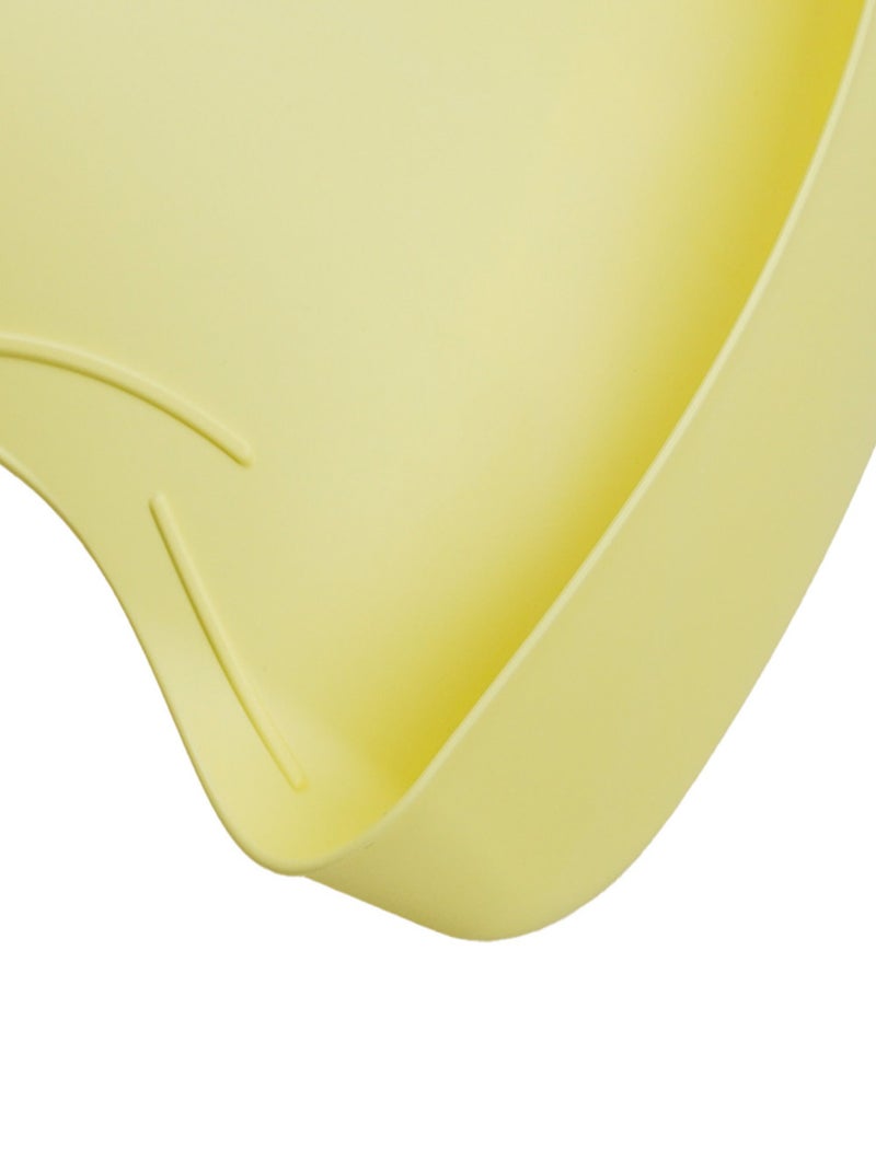 Bavoir bibou avec récupérateur Jaune citron - Kiabi