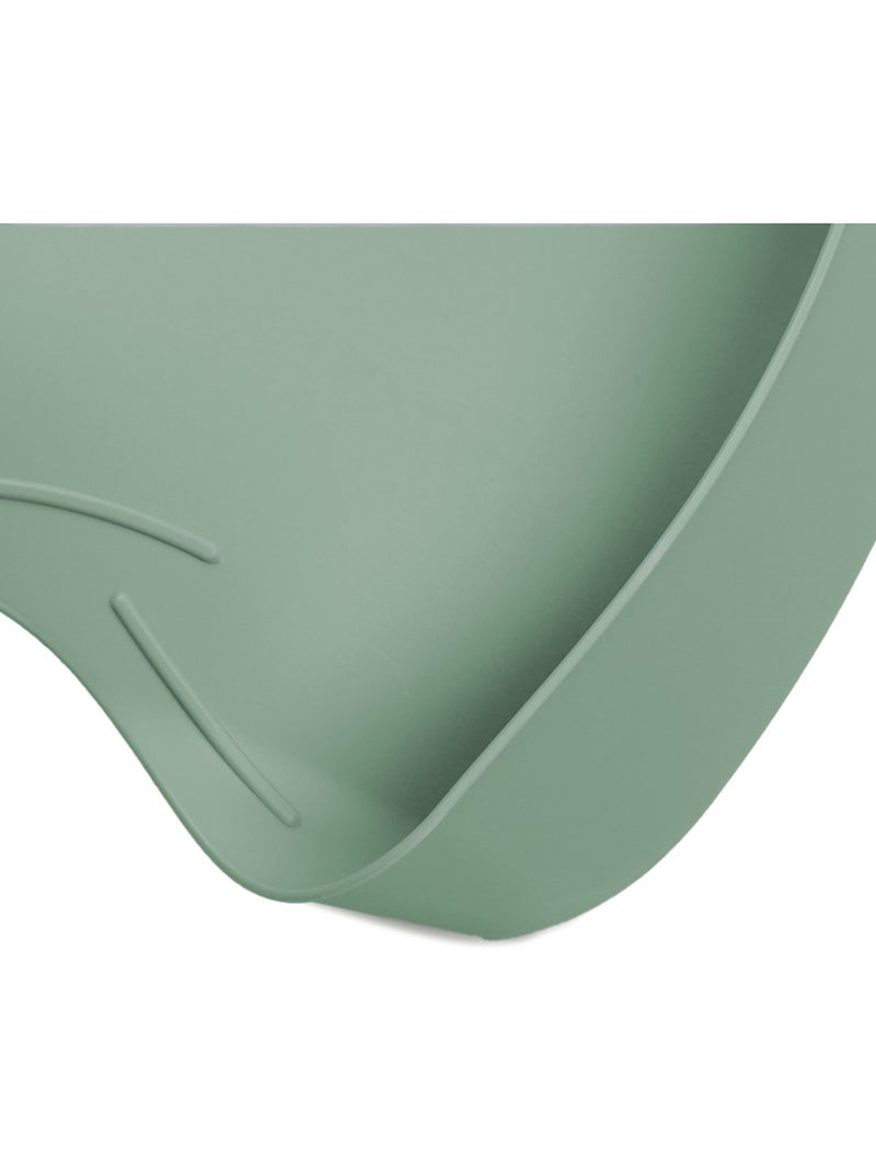 Bavoir bibou avec récupérateur Vert - Kiabi