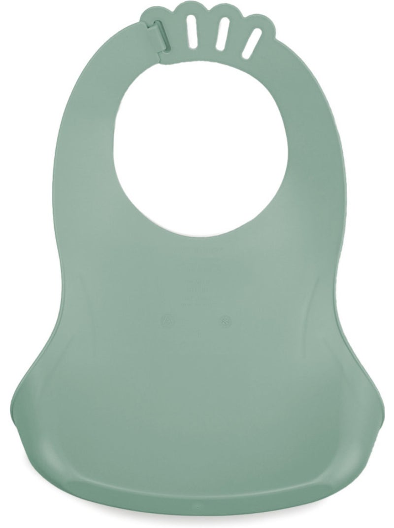 Bavoir bibou avec récupérateur Vert - Kiabi
