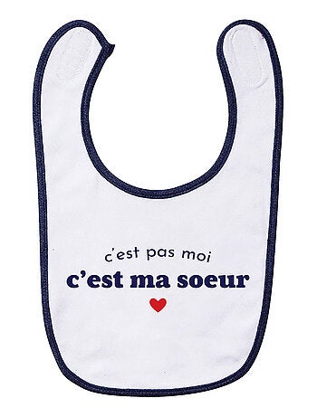 Bavoir C'EST PAS MOI C'EST MA SŒUR