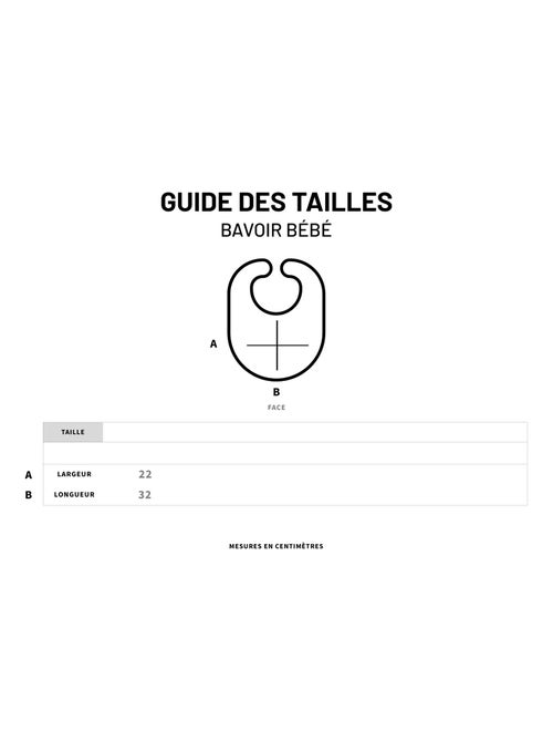 Bavoir DÉSOLÉ D'ÊTRE PARFAIT 2 - Kiabi Bavoir DÉSOLÉ D'ÊTRE PARFAIT 2 - Kiabi