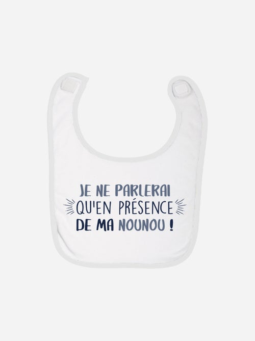 Bavoir EN PRESENCE DE MA NOUNOU - Kiabi Bavoir EN PRESENCE DE MA NOUNOU - Kiabi