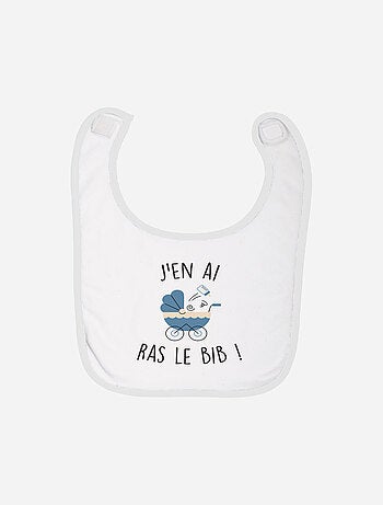 Bavoir J'EN AI RAS LE BIB BLEU