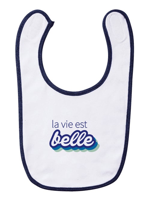 Bavoir LA VIE EST BELLE VERT - Kiabi Bavoir LA VIE EST BELLE VERT - Kiabi