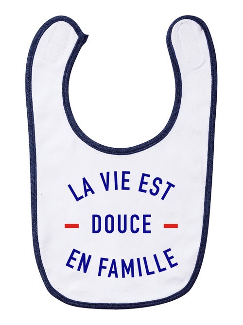 Bavoir LA VIE EST DOUCE EN FAMILLE - Kiabi Bavoir LA VIE EST DOUCE EN FAMILLE - Kiabi