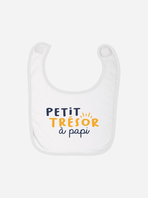 Bavoir PETIT TRESOR A PAPI - Kiabi Bavoir PETIT TRESOR A PAPI - Kiabi