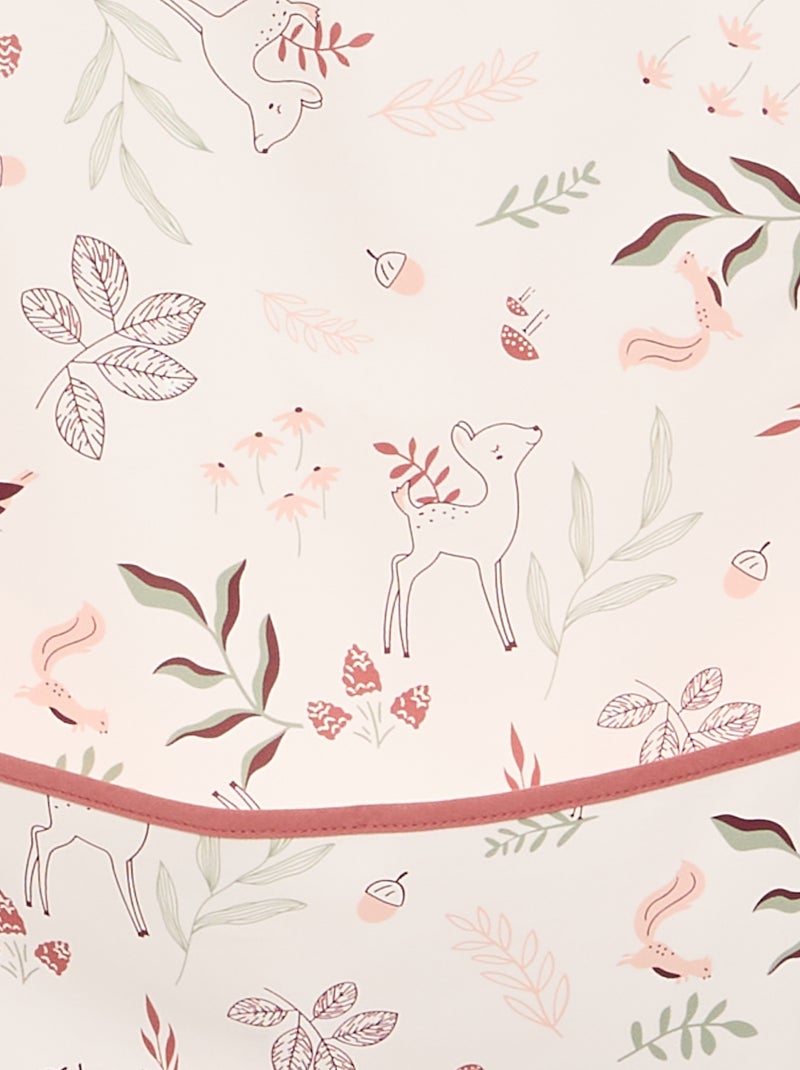 Bavoir plastifié 'Petit Béguin' Rose - Kiabi