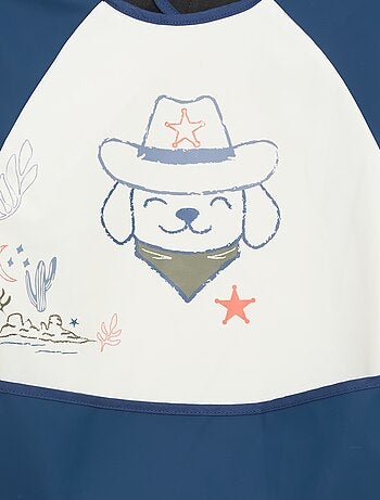 Bavoir tablier à manches longues imprimé