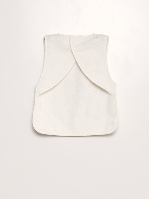 Bavoir tablier bi-matière - Kiabi