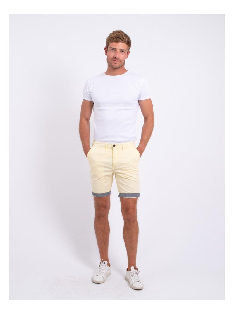 BAZY chino Bermuda shorts Geel - Kiabi