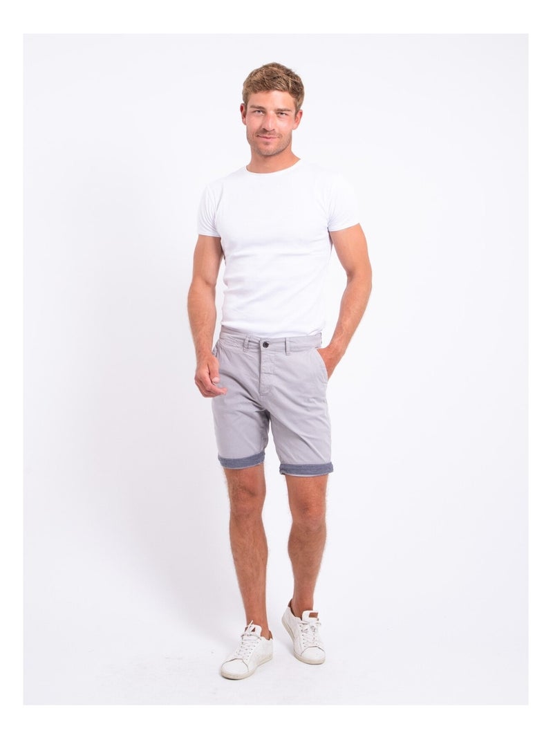 BAZY chino Bermuda shorts Grijs - Kiabi