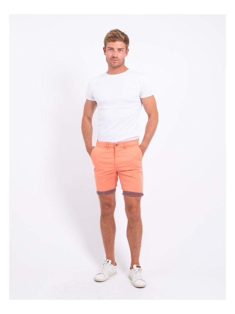 BAZY chino Bermuda shorts Koraaloranje - Kiabi