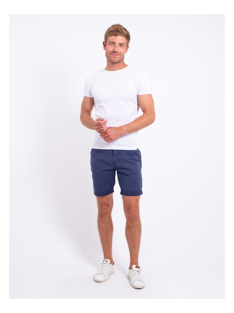 BAZY chino Bermuda shorts Marineblauw - Kiabi
