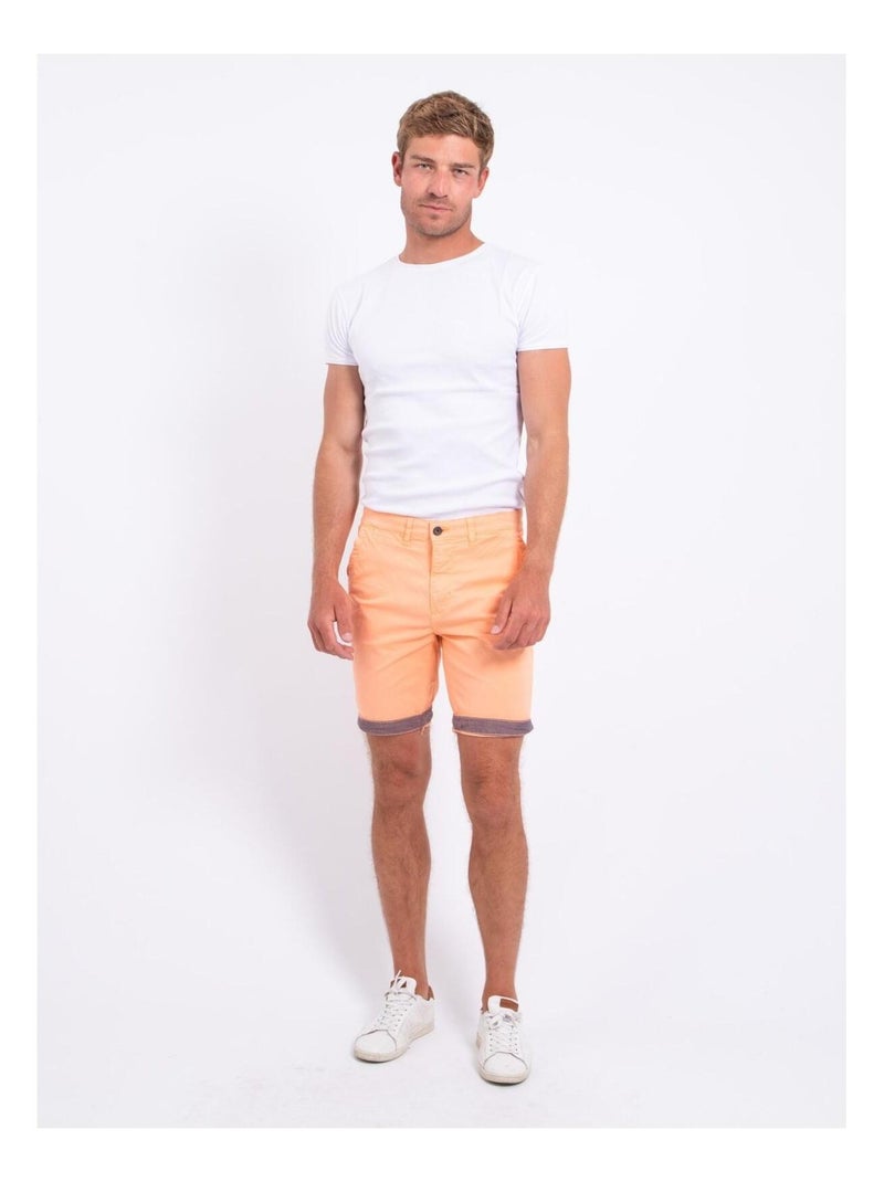 BAZY chino Bermuda shorts Oranje - Kiabi