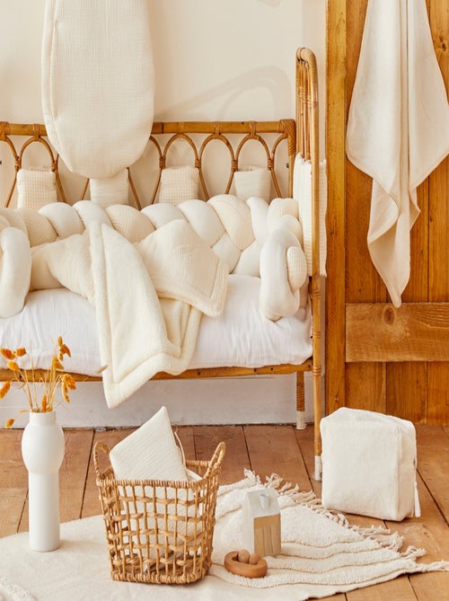 Bb&co - hoes voor aankleedkussen 100% katoen mix and match - melkschuim - 60 x 80 cm - Kiabi Bb&co - hoes voor aankleedkussen 100% katoen mix and match - melkschuim - 60 x 80 cm - Kiabi