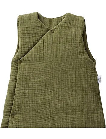 Bb&co - mix en match 100% katoenen babyslaapzak in kimonovorm - varen - 6/18 maanden