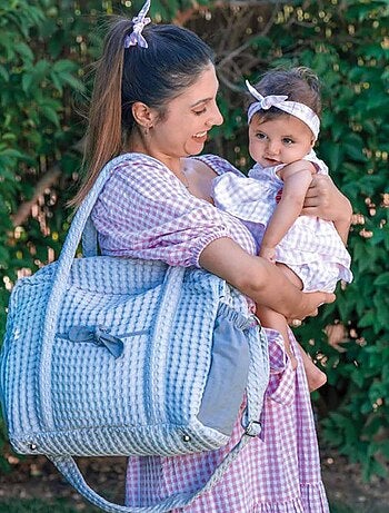 Bb&co | sac à langer en coton gaufré