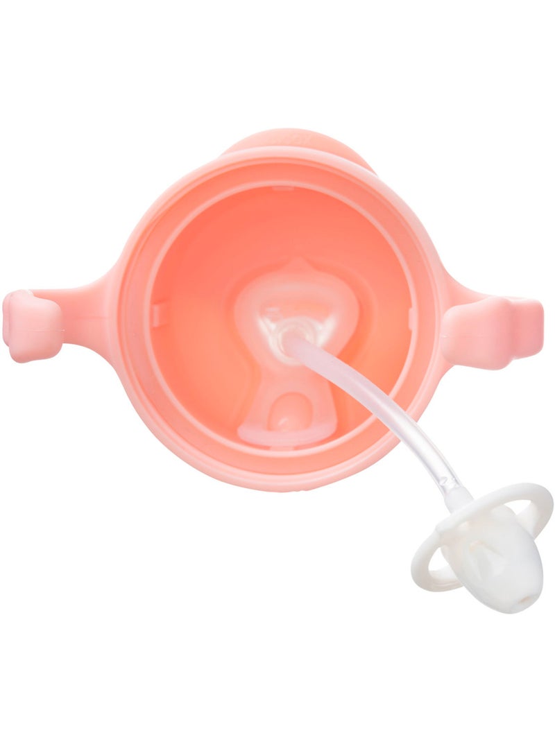 B.box | tasse d'apprentissage bébé à paille lestée anti-fuite Rose saumon - Kiabi
