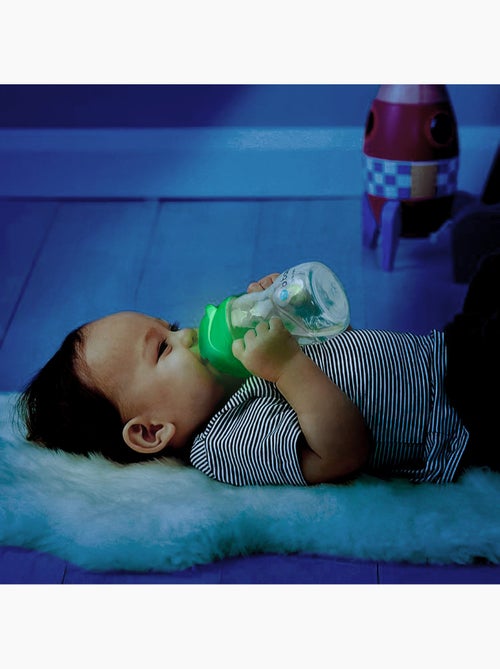 B.box | tasse d'apprentissage bébé à paille lestée fluorescente - Kiabi
