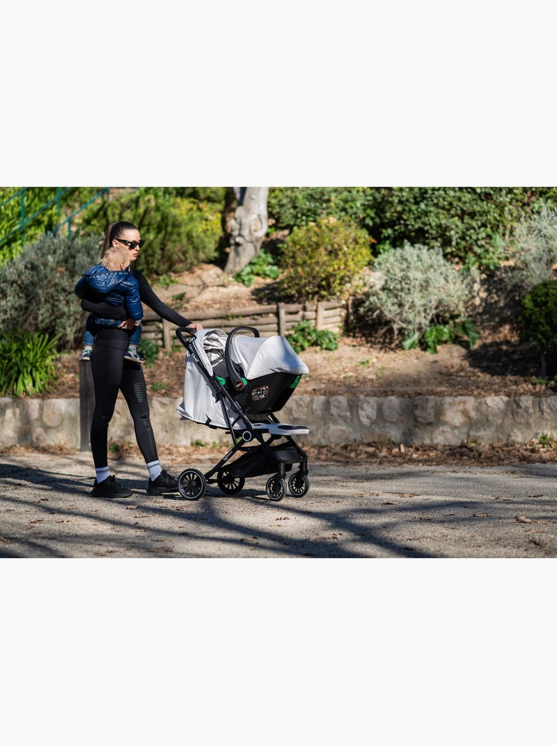 Bebelissimo - 2-in-1 duo-combinatiekinderwagen – autostoeltje 0+ lioni Bordeaux - Kiabi