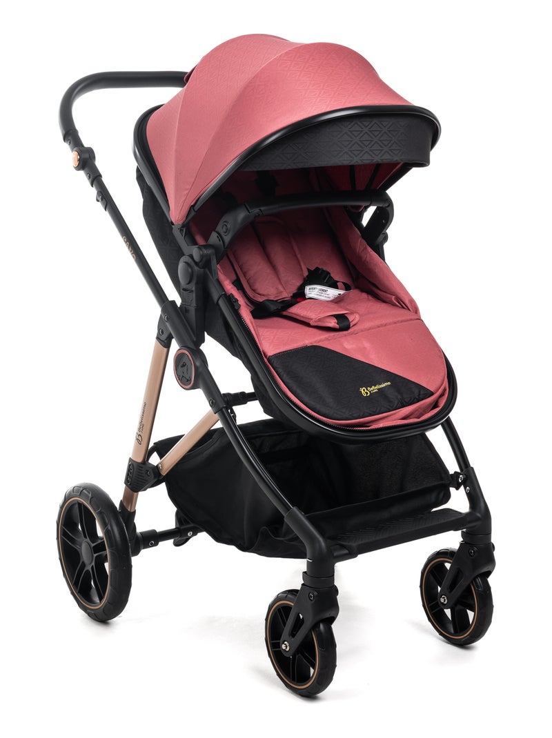 Bebelissimo - 3-in-1 trio-combinatiebuggy - autostoeltje - cavo Bordeaux - Kiabi