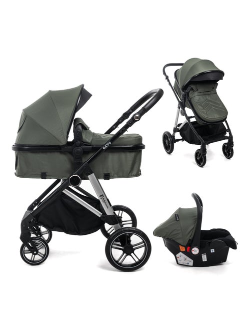 Bebelissimo - 3-in-1 trio-combinatiebuggy - autostoeltje - cavo - Kiabi Bebelissimo - 3-in-1 trio-combinatiebuggy - autostoeltje - cavo - Kiabi