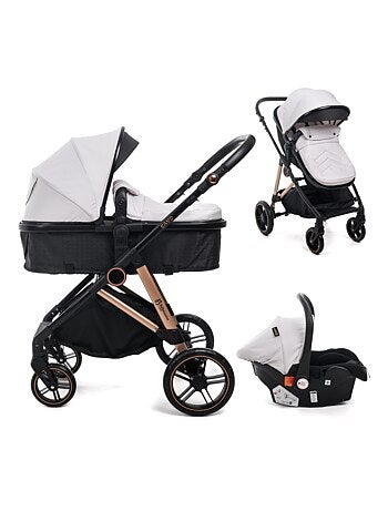 Bebelissimo - 3-in-1 trio-combinatiekinderwagen - autostoeltje - cavo