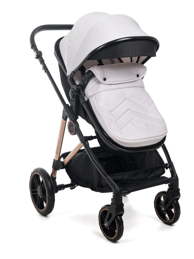 Bebelissimo - 3-in-1 trio-combinatiekinderwagen - autostoeltje - cavo Beige - Kiabi