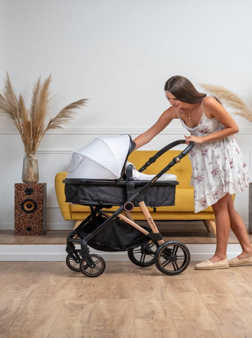 Bebelissimo - 3-in-1 trio-combinatiekinderwagen - autostoeltje - cavo - Kiabi Bebelissimo - 3-in-1 trio-combinatiekinderwagen - autostoeltje - cavo - Kiabi