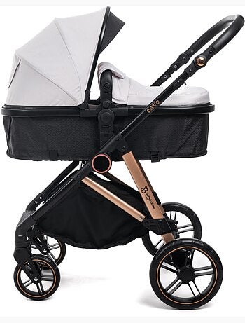 Bebelissimo - 3-in-1 trio-combinatiekinderwagen - autostoeltje 0+ iris – isofix-basis