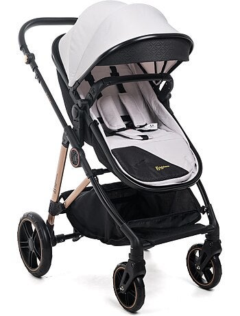Bebelissimo - 3-in-1 trio-combinatiekinderwagen - autostoeltje 0+ iris – isofix-basis