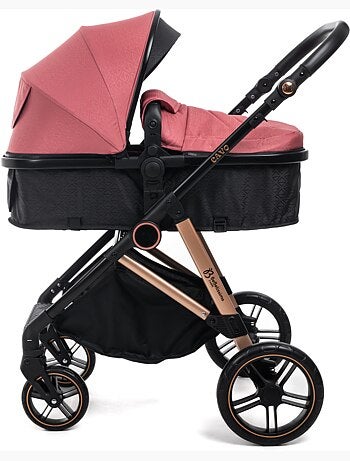 Bebelissimo - 3-in-1 trio-combinatiekinderwagen - autostoeltje 0+ iris – isofix-basis