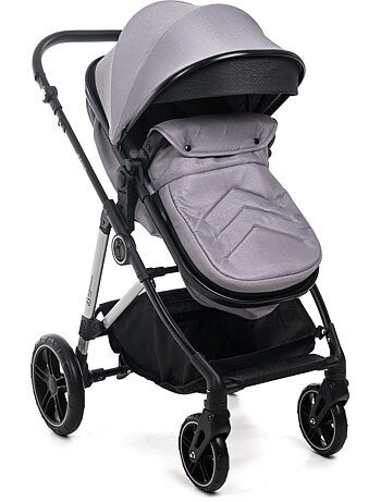 Bebelissimo - 3-in-1 trio-combinatiekinderwagen - autostoeltje 0+ iris – isofix-basis